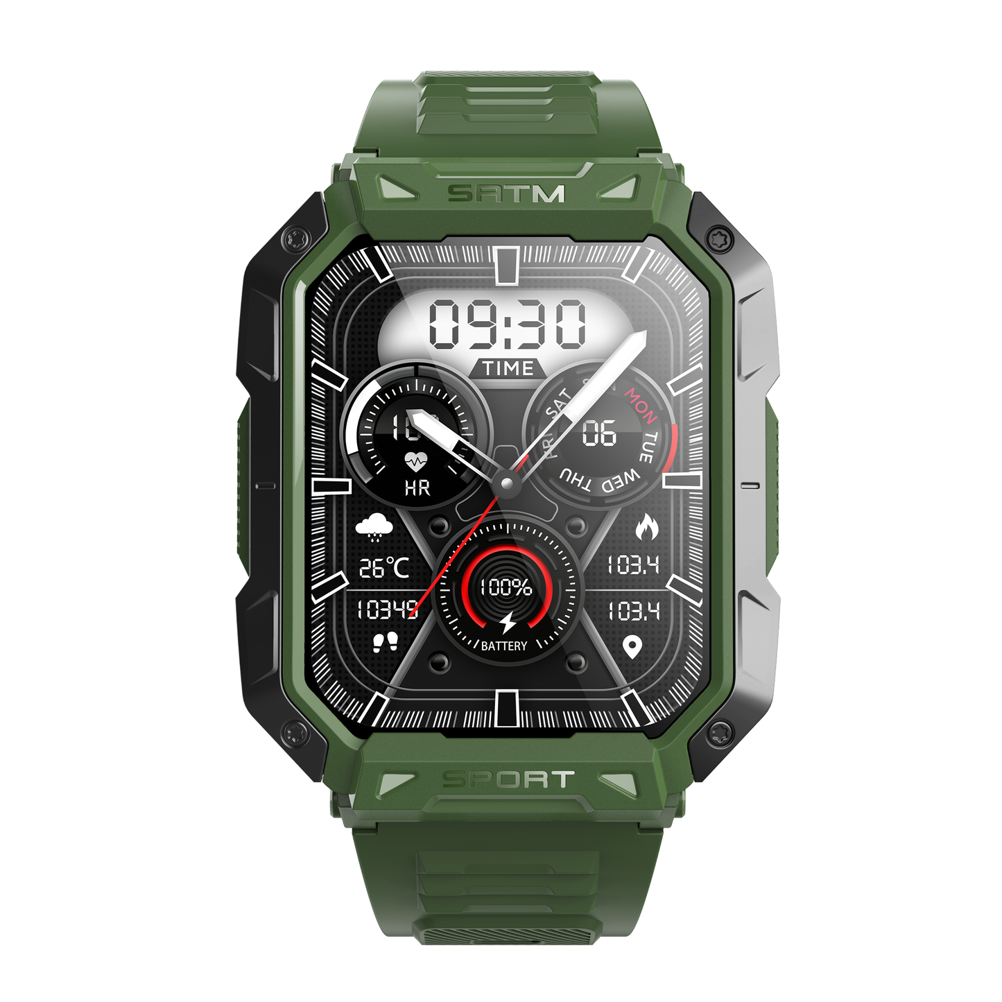 KH57 Military Health Watch Heart Rate Professional Sleep Management