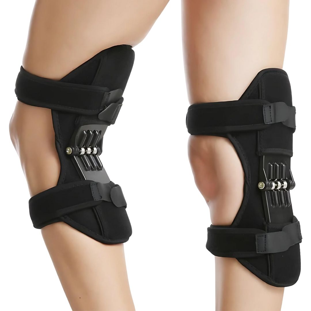 Hinged Knee Brace Stabilizers - Adjustable Knee Support for Pain Relief, Arthritis & Post-Surgery Recovery - Set of 2