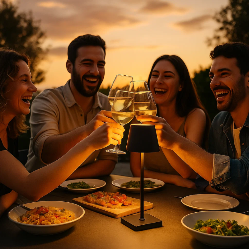 Luminara™ | Modern Rechargeable LED Wireless Table Lamp | Portable Lighting for Home, Office & Outdoor Use