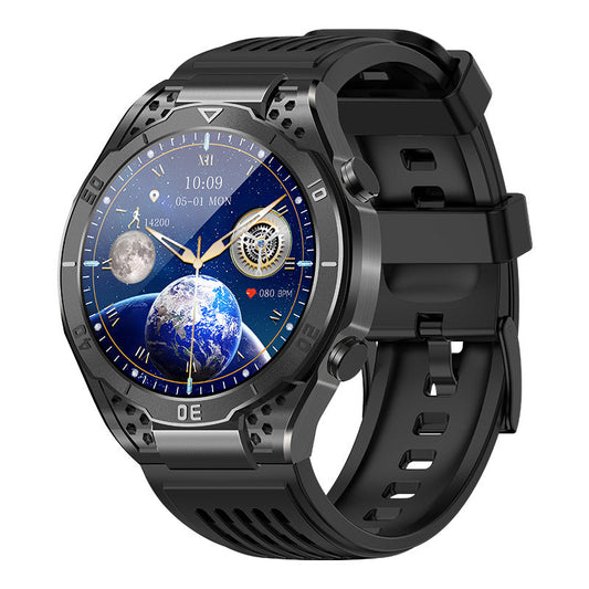 KHA1 AMOLED Business Health Blood Pressure Oxygen Uric Acid Smartwatch ECG Heart Rate Voice Assistant