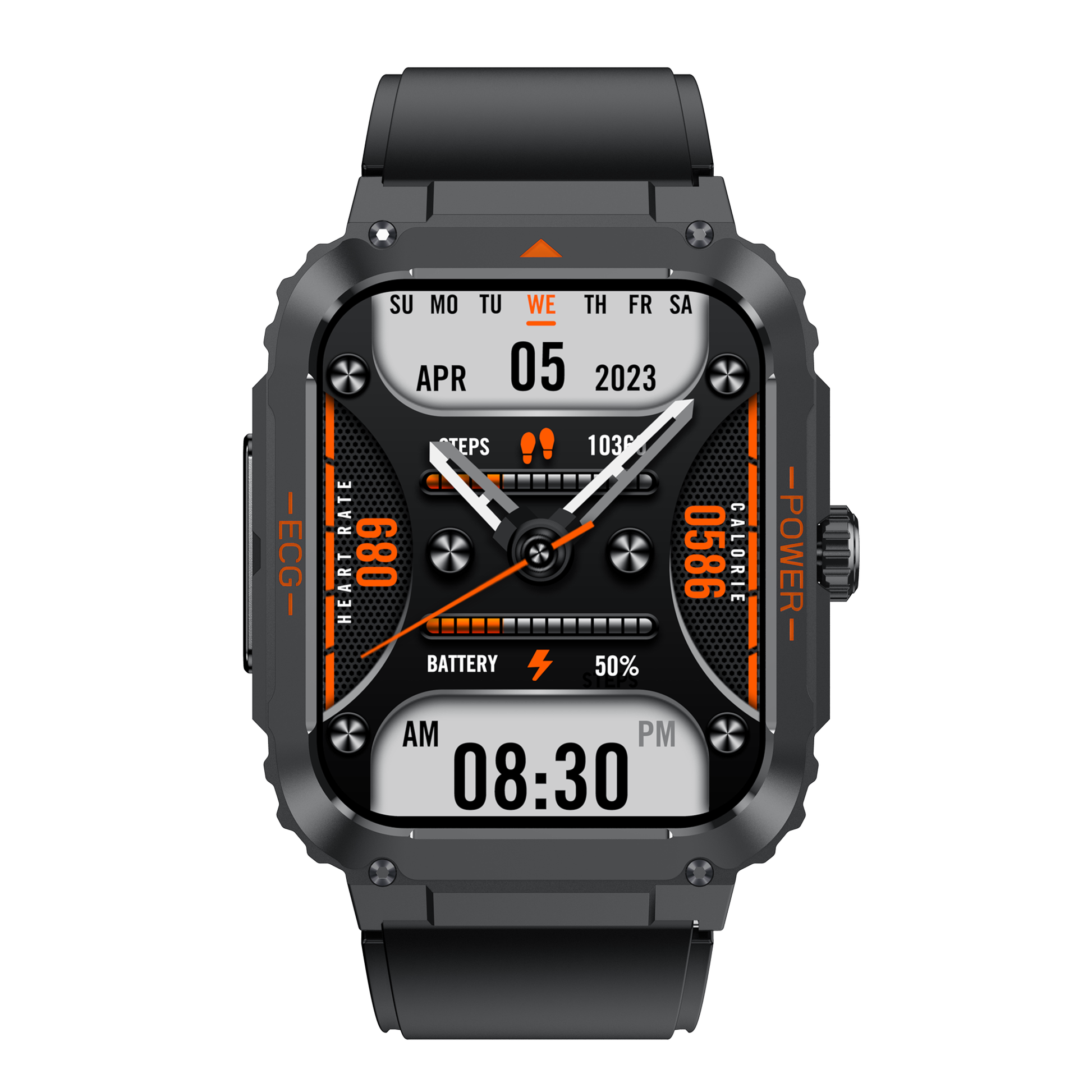 KH55 Sporty Health Watch 1.92" with ECG/EKG Bluetooth Call 100+ Sports Modes