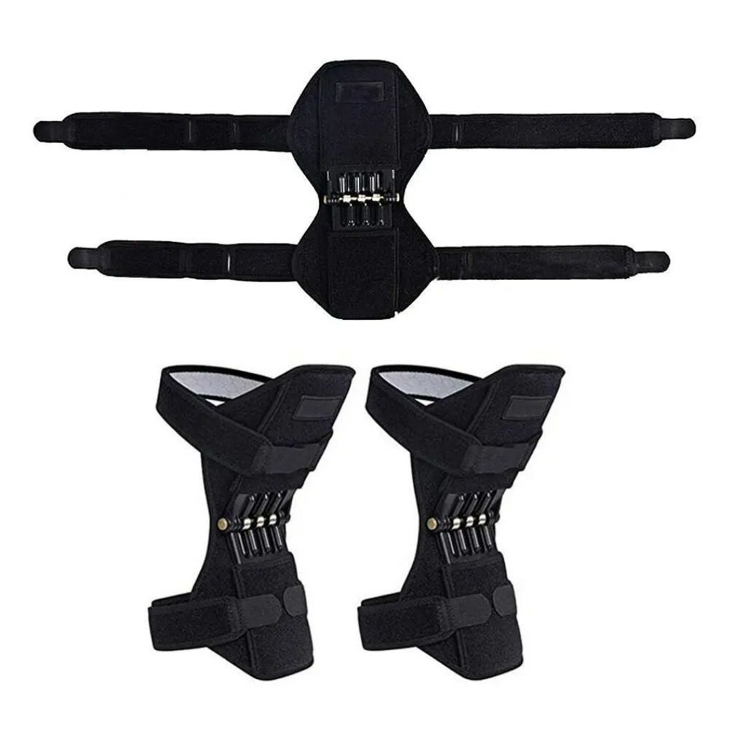 Hinged Knee Brace Stabilizers - Adjustable Knee Support for Pain Relief, Arthritis & Post-Surgery Recovery - Set of 2