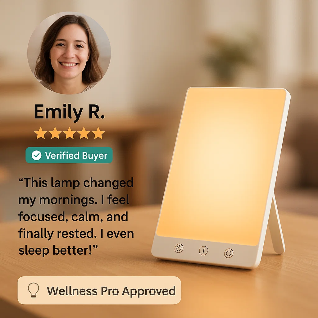 SAD Therapy Lamp | Light Therapy for Seasonal Affective Disorder, Mood Enhancement & Energy Boosting