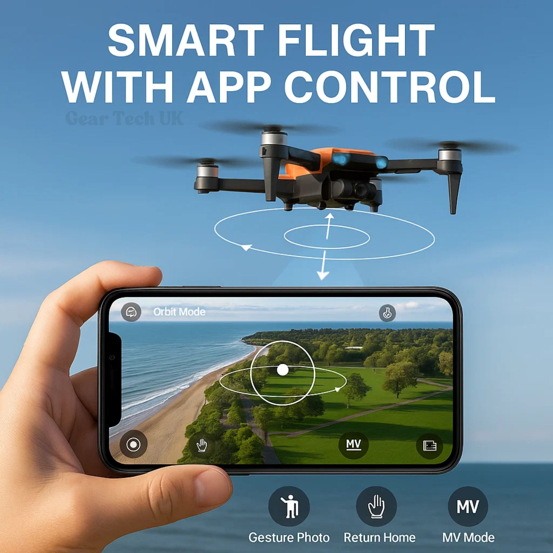 RG106 Pro Drone – 8K HD Dual Camera, GPS, and Brushless Motors