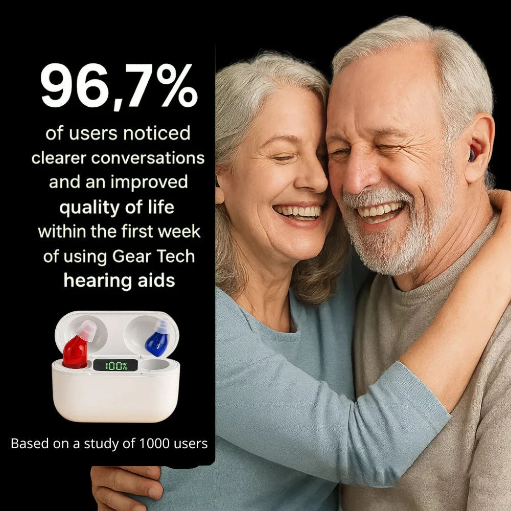 In-Ear Rechargeable Hearing Aids Offering Clear Sound, Long-Lasting Battery, and Comfortable Fit for Everyday Use