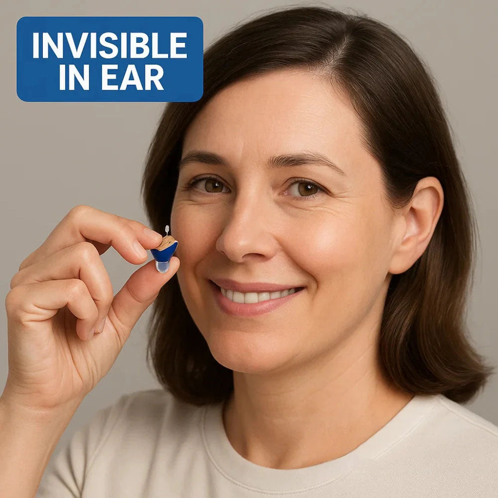 In-Ear Rechargeable Hearing Aids Offering Clear Sound, Long-Lasting Battery, and Comfortable Fit for Everyday Use