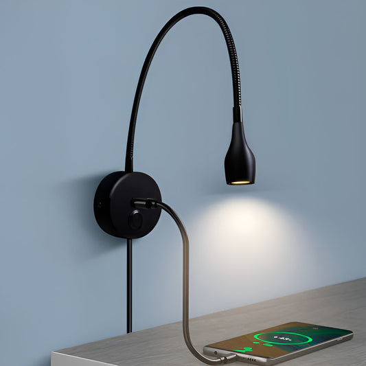 Flexible Wall Reading Lamp | Dimmable Touch Control & Energy Efficient for Cozy Reading and Relaxation