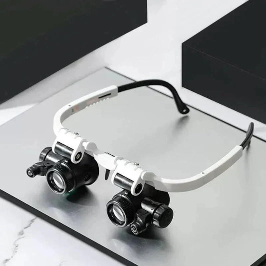LED Magnifying Glasses with 8x, 15x, and 23x Magnification for Detailed Viewing and Precision Work