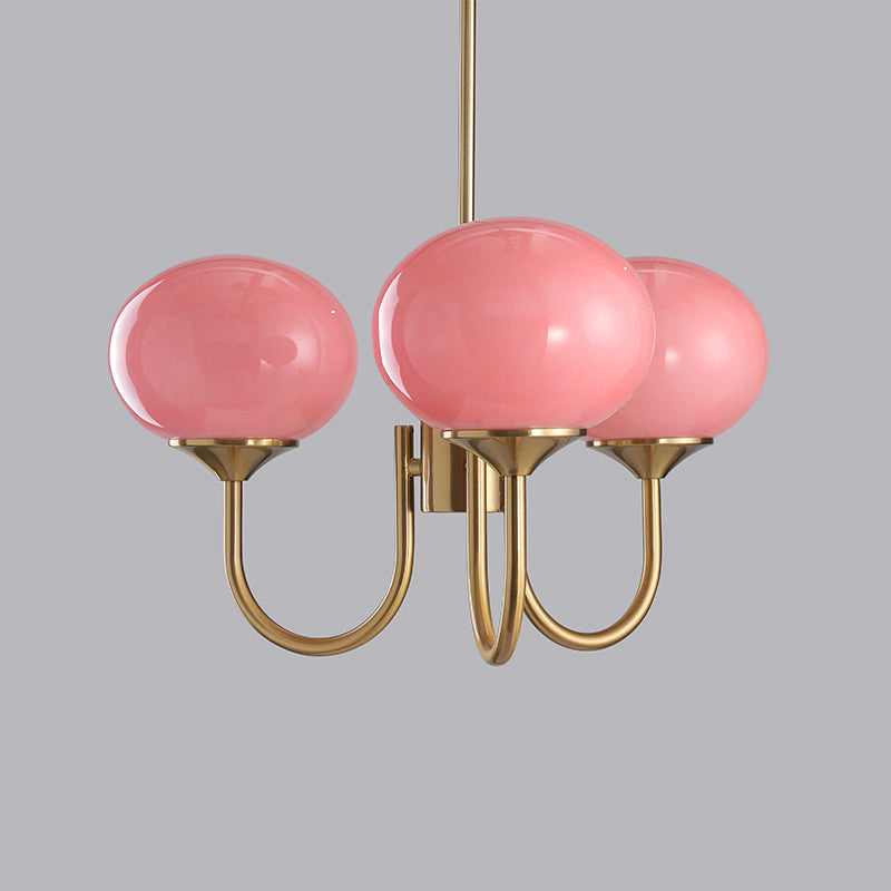 LED Marshmallow Chandelier Light Fixture - Modern White Pendant Lighting for Dining Room & Living Room Decor