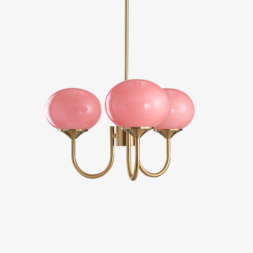LED Marshmallow Chandelier Light Fixture - Modern White Pendant Lighting for Dining Room & Living Room Decor