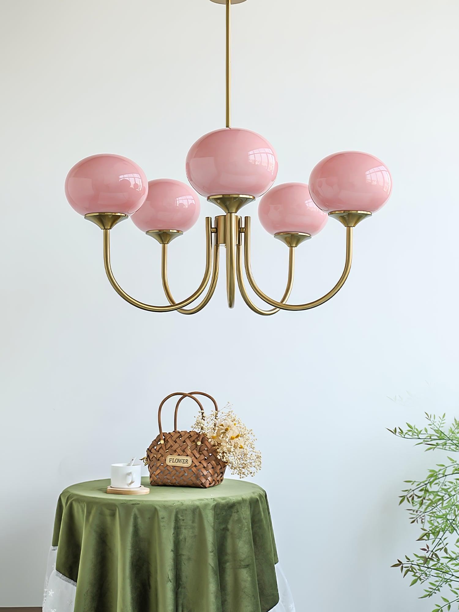 LED Marshmallow Chandelier Light Fixture - Modern White Pendant Lighting for Dining Room & Living Room Decor