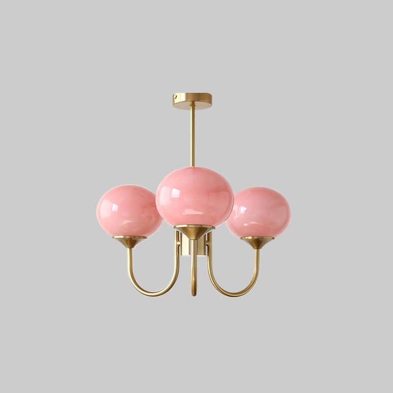LED Marshmallow Chandelier Light Fixture - Modern White Pendant Lighting for Dining Room & Living Room Decor