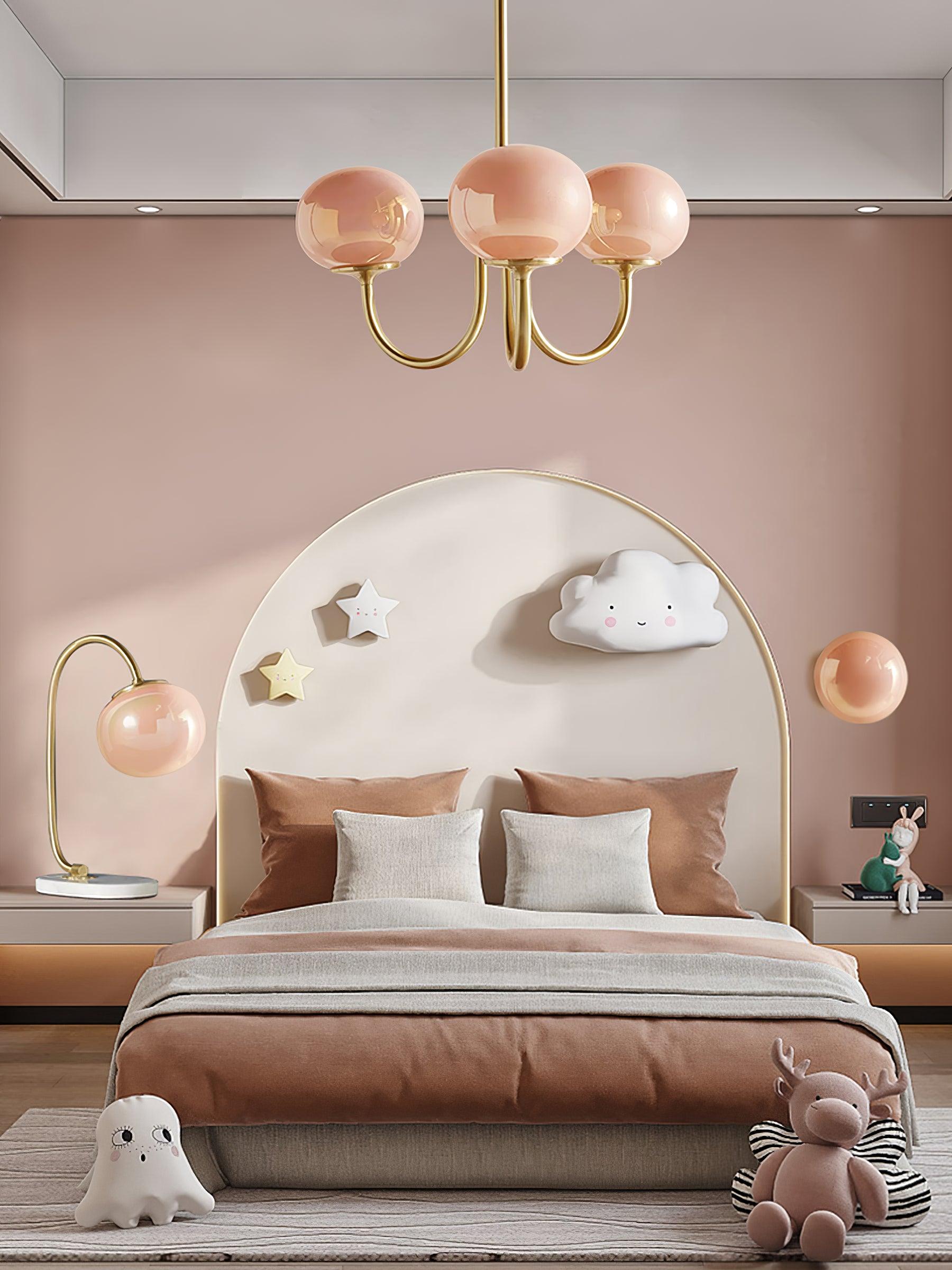 LED Marshmallow Chandelier Light Fixture - Modern White Pendant Lighting for Dining Room & Living Room Decor