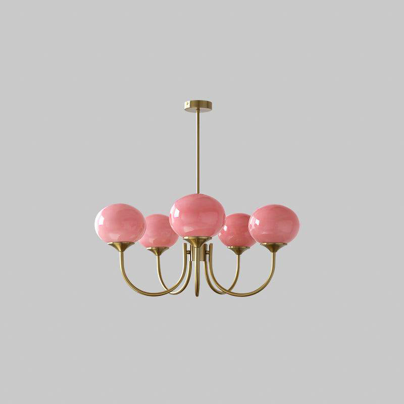 LED Marshmallow Chandelier Light Fixture - Modern White Pendant Lighting for Dining Room & Living Room Decor