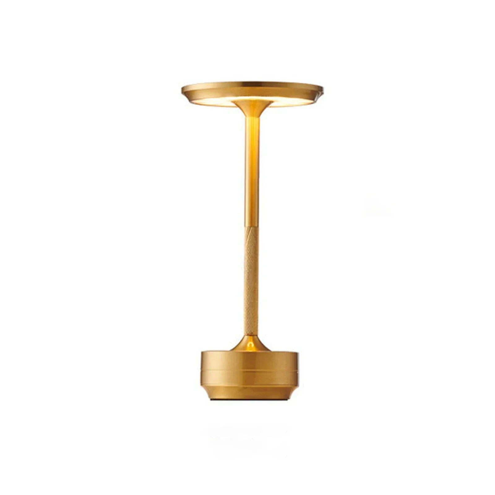 Cordless Rechargeable Modern Aura Table Lamp with Touch Controls | Wireless LED Light for Modern Side Tables and Office Desks | Minimalist Table Lamp