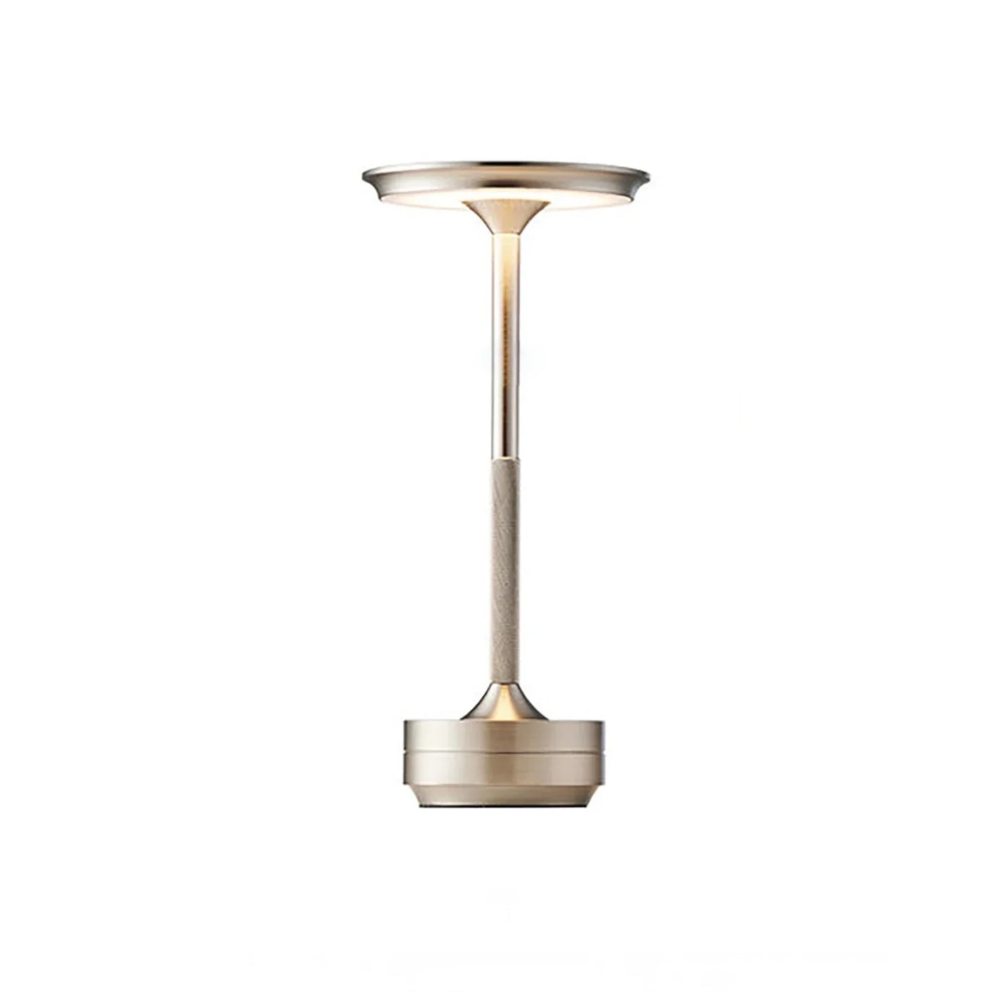Cordless Rechargeable Modern Aura Table Lamp with Touch Controls | Wireless LED Light for Modern Side Tables and Office Desks | Minimalist Table Lamp