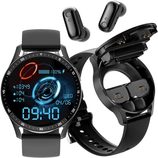 Fitness Smartwatch w/ Earbuds