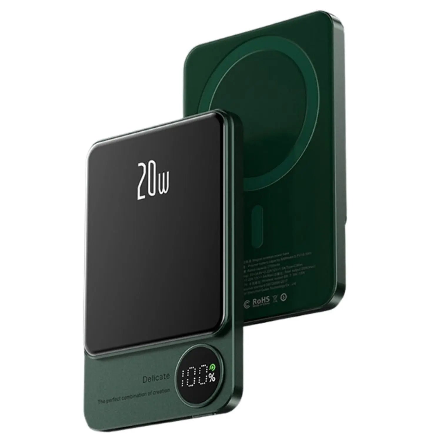 Sleek Magnetic Fast Charging Power Bank – Wireless, High-Capacity Backup Battery for All Devices