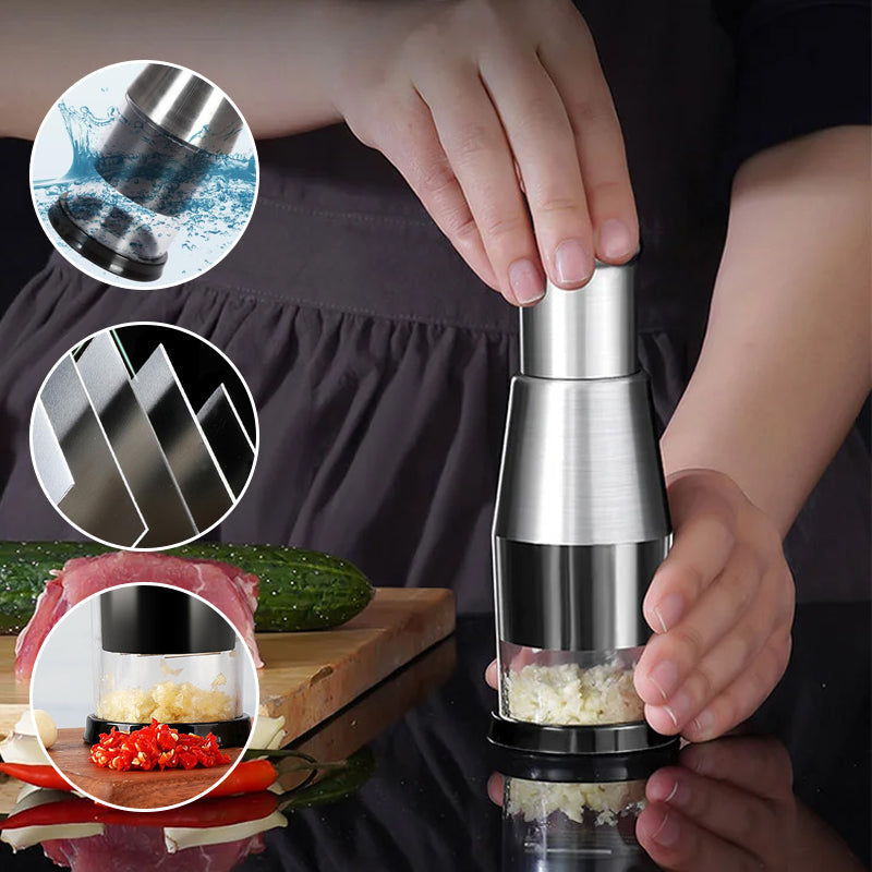 GarlicMaster | Efficient Garlic Press for Quick Crushing & Easy Cleanup in Kitchen Cooking