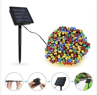 300 LED Lumify Solar Fairy Lights - Warm White Lights for Garden Decor