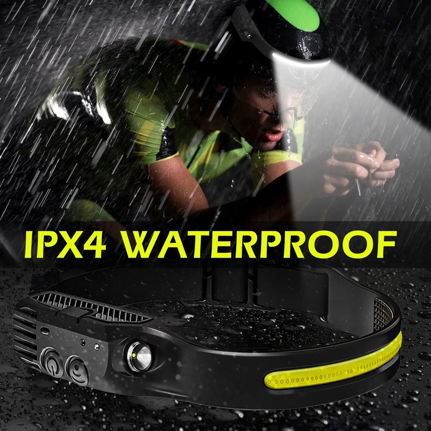 Rechargeable LED Head Torch for Running, Biking, and Outdoor Adventures
