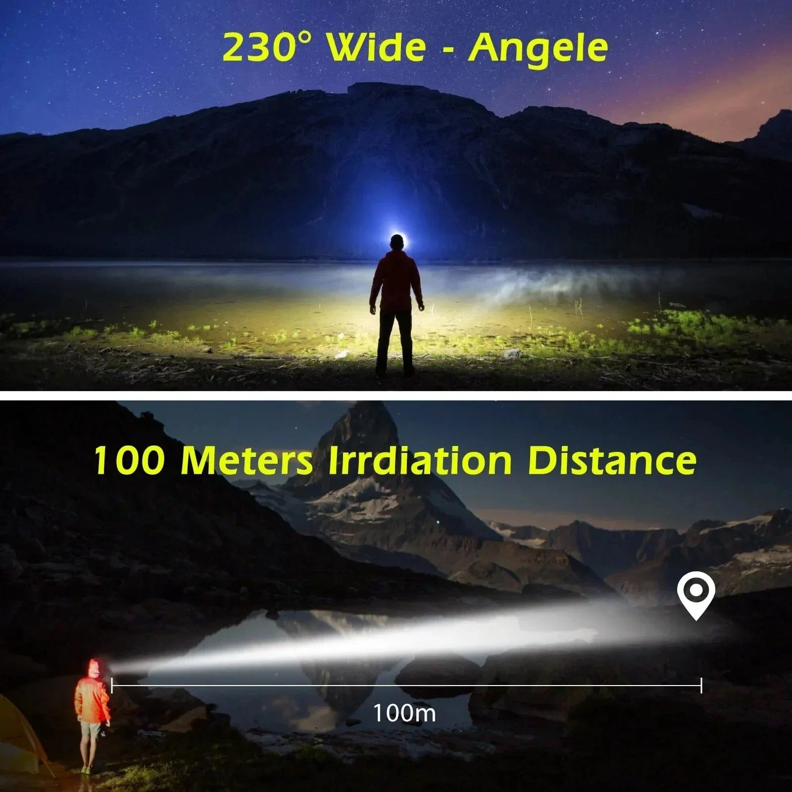 Rechargeable LED Head Torch for Running, Biking, and Outdoor Adventures