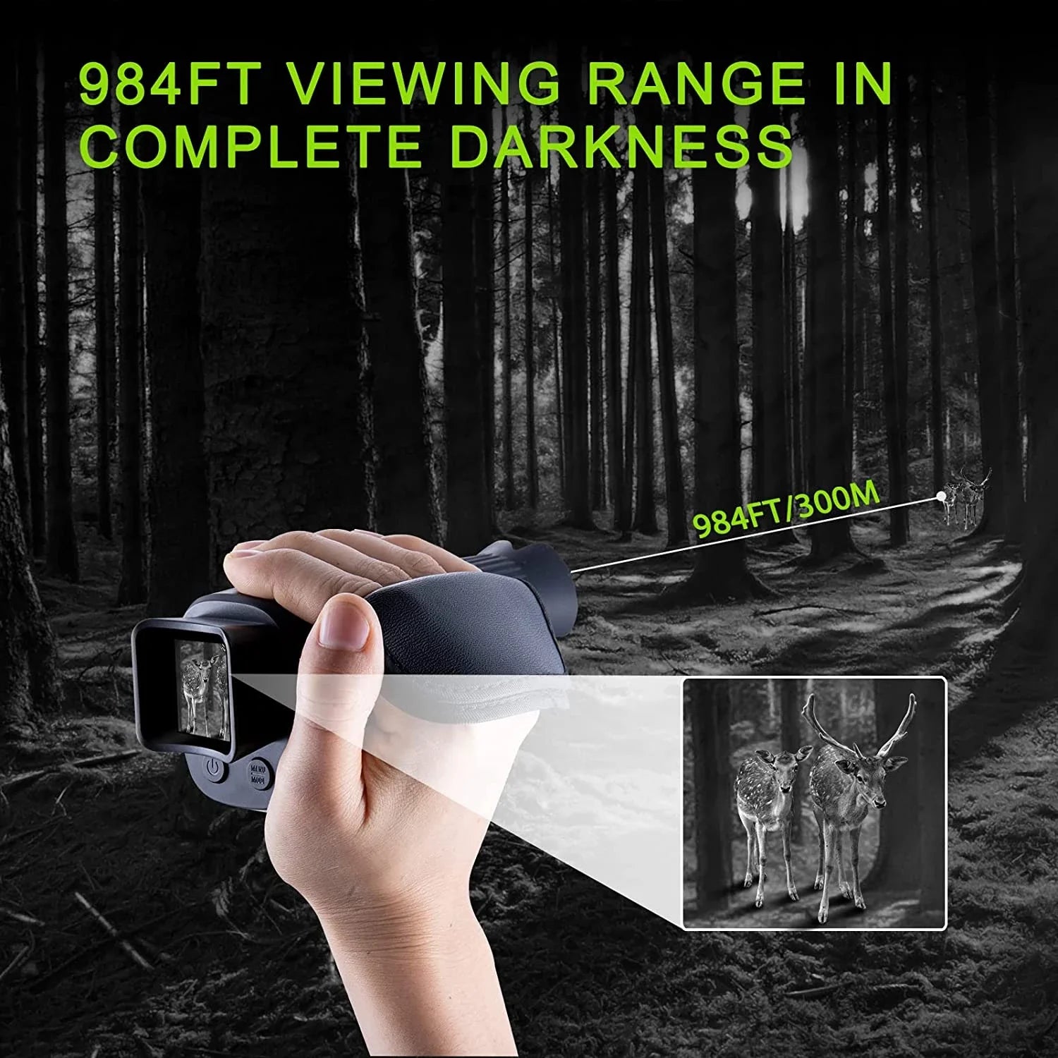 2K 1080P Full HD Thermal Image Camera Night Vision Device Camera With Night Vision 5X Digital Zoom