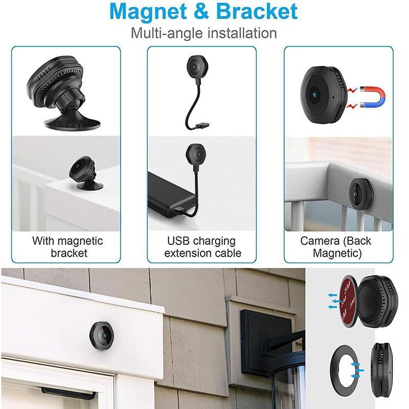 Wifi Mini Camera | Night Vision, Voice & Video Recording for Home Security