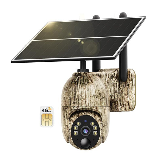 4G LTE Cellular Trail Security Camera - Solar, 360° Pan Tilt, 2K Night Vision, Motion Activated