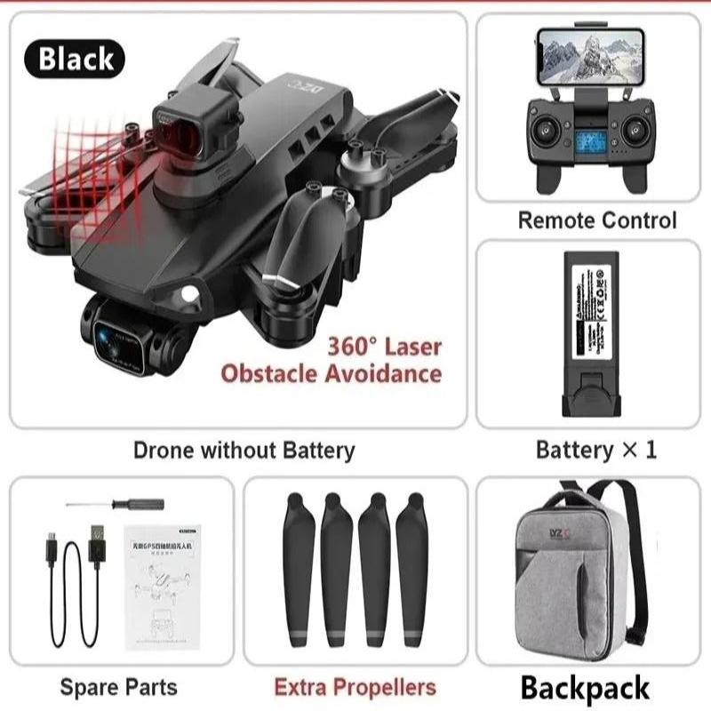 RG106 Pro Drone – 8K HD Dual Camera, GPS, and Brushless Motors